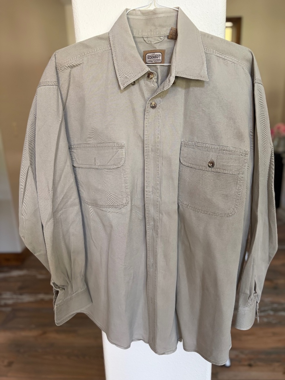 CE Schmidt Workwear Long sleeve work shirt-size 2X